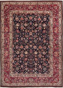 Tappeto Mashad Fine Persia Floreale Blu Rosso 200x273 Cm