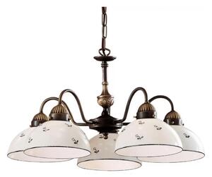 Kolarz 731.85.16 - Lampadario a sospensione con catena NONNA 5xE27/75W/230V blu