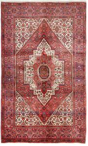 Tappeto Gholtugh Persia Medaglione Rosso Crema 122x200 Cm