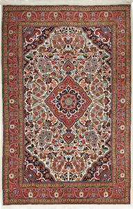 Tappeto Jahrom Persia Medaglione Crema Rosso 137x215 Cm