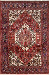 Tappeto Gholtugh Persia Geometrico Rosso Blu 125x188 Cm