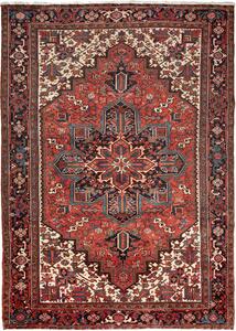 Tappeto Gorawan Persia Geometrico Terracotta Indaco 240x330 Cm