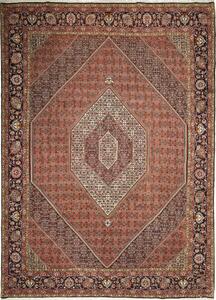 Tappeto Bidjar Persia Geometrico Rosso Mattone Blu 255x347 Cm