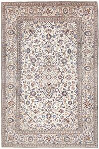 Tappeto Kashan Persia Medaglione Crema Blu 195x302 Cm