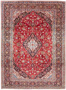 Tappeto Ardakan Persia Medaglione Rosso Blu 247x343 Cm