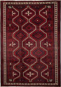 Tappeto Lori Persia Geometrico Rosso Bordeaux Blu Scuro 222x322 Cm