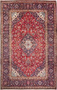 Tappeto Ardakan Persia Medaglione Rosso Blu 200x315 Cm