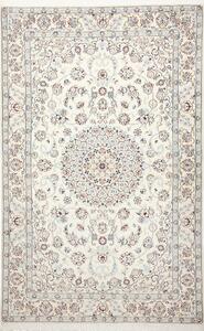 Tappeto Nain 9la Persia Medaglione Crema Azzurro 154x242 Cm