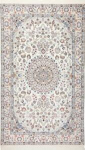 Tappeto Nain 9la Persia Medaglione Crema Blu 130x220 Cm