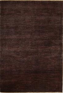 Tappeto Shayan Pakistan Tinta Unita Marrone Scuro 201x292 Cm
