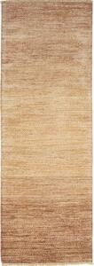 Tappeto Shayan Pakistan Tinta Unita Marrone Beige Naturale 77x201 Cm