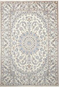 Tappeto Nain 9la Persia Medaglione Crema Blu 200x292 Cm