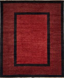 Tappeto Shayan Pakistan Astratto Bordeaux Rosso Nero 253x302 Cm