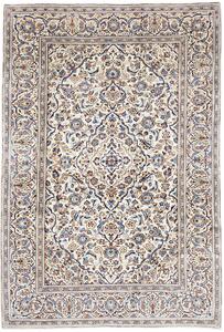 Tappeto Kashan Persia Medaglione Crema Blu 200x295 Cm