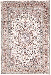 Tappeto Kashan Persia Medaglione Avorio Beige 200x295 Cm