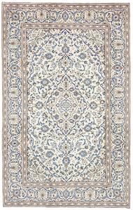Tappeto Kashan Persia Medaglione Avorio Blu 193x308 Cm