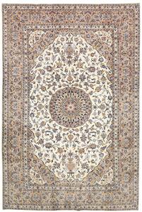 Tappeto Kashan Persia Medaglione Crema Beige 202x302 Cm