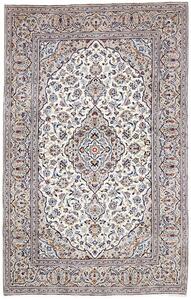 Tappeto Kashan Persia Medaglione Crema Beige 202x322 Cm