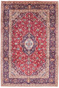 Tappeto Ardakan Persia Medaglione Rosso Blu Scuro 200x304 Cm
