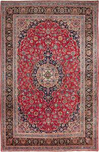 Tappeto Ardakan Persia Medaglione Rosso Blu 196x303 Cm