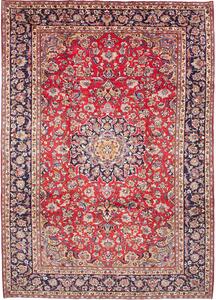 Tappeto Nadjafabad Persia Medaglione Rosso Blu 250x358 Cm