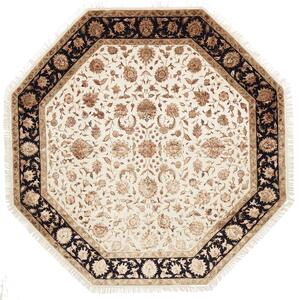 Tappeto Tabriz Royal Pakistan Floreale Crema Nero 298x300 Cm