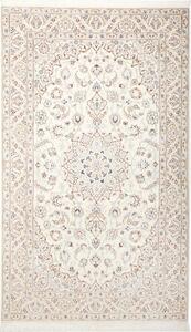 Tappeto Nain 9la Persia Medaglione Crema Azzurro 155x264 Cm
