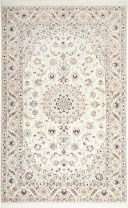 Tappeto Nain 9la Persia Medaglione Crema Blu 159x252 Cm