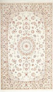 Tappeto Nain 9la Persia Medaglione Crema Rosso 127x214 Cm