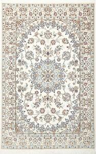 Tappeto Nain 9la Persia Medaglione Crema Blu 130x200 Cm