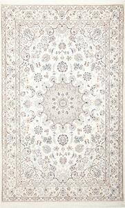 Tappeto Nain 9la Persia Medaglione Bianco Azzurro 170x272 Cm