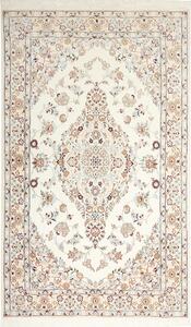 Tappeto Nain 9la Persia Medaglione Avorio Azzurro 130x215 Cm