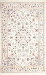 Tappeto Nain 9la Persia Medaglione Crema Azzurro 136x210 Cm