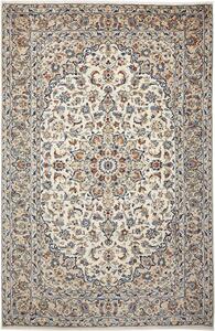 Tappeto Kashan Persia Medaglione Crema Blu 197x300 Cm
