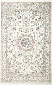 Tappeto Nain 9la Persia Medaglione Crema Blu 127x206 Cm