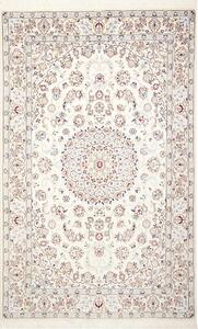 Tappeto Nain 9la Persia Medaglione Crema Rosso 158x252 Cm