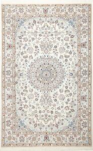 Tappeto Nain 9la Persia Medaglione Avorio Celeste 134x210 Cm