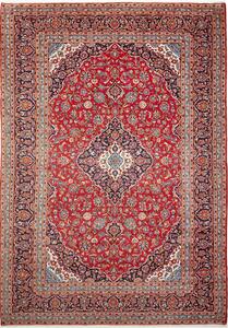 Tappeto Ardakan Persia Medaglione Rosso Blu Scuro 250x356 Cm