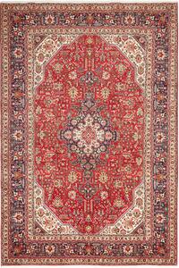 Tappeto Tabriz Persia Medaglione Rosso Blu 200x300 Cm