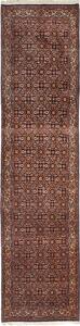 Tappeto Bidjar Persia Geometrico Marrone Rosso 70x290 Cm