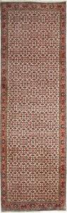 Tappeto Bidjar Persia Geometrico Crema Bordeaux Marrone 87x306 Cm
