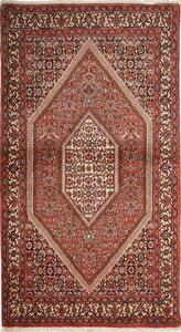 Tappeto Bidjar Persia Medaglione Rosso Beige 110x166 Cm