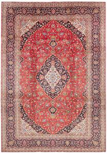 Tappeto Ardakan Persia Medaglione Rosso Blu 246x353 Cm