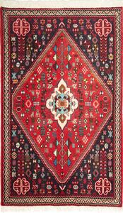 Tappeto Abadeh Persia Medaglione Rosso Blu Scuro 76x126 Cm