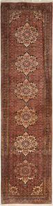 Tappeto Bidjar Persia Floreale Rosso Beige 77x325 Cm