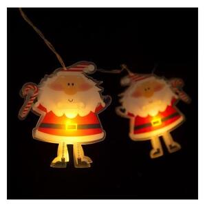 Catena LED 10xLED/2xAA 1,35 m bianco caldo Babbo Natale