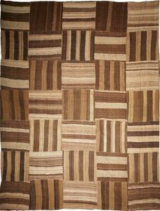 Tappeto Kilim Vintage Persia Geometrico Marrone Beige Naturale 480x515 Cm