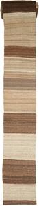 Tappeto Kilim Kavir Persia Astratto Marrone Beige 63x1690 Cm
