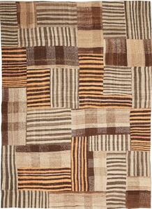 Tappeto Patch Persia Astratto Marrone Beige 174x240 Cm