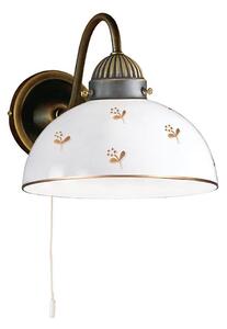 Kolarz 731.61.170 - Lampada da parete NONNA 1xE27/75W/230V con motivo floreale, finitura oro rosa